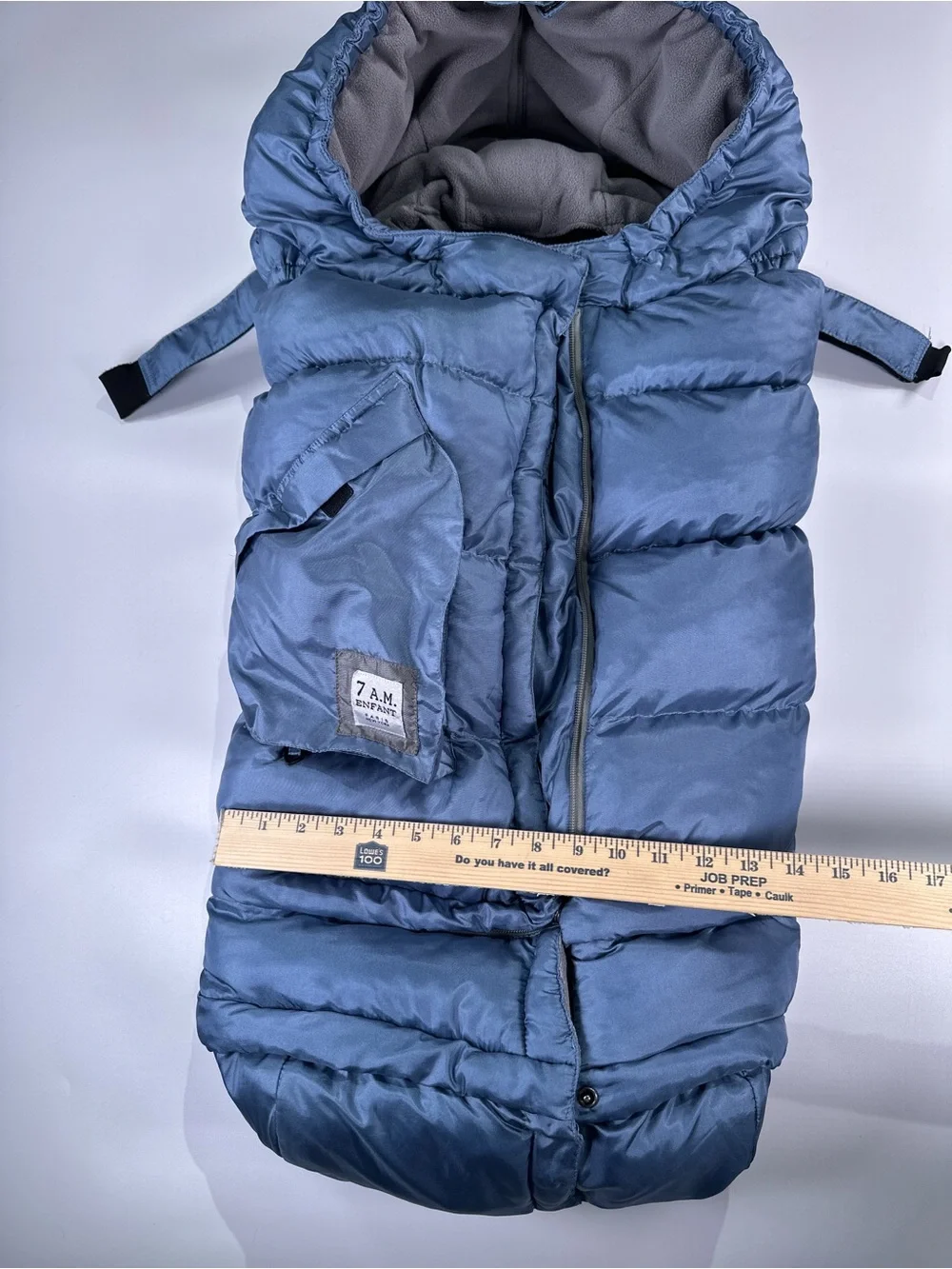 7 A.M. Enfant Blanket 212 Evolution Footmuff Nylon Slate Blue 0-4T